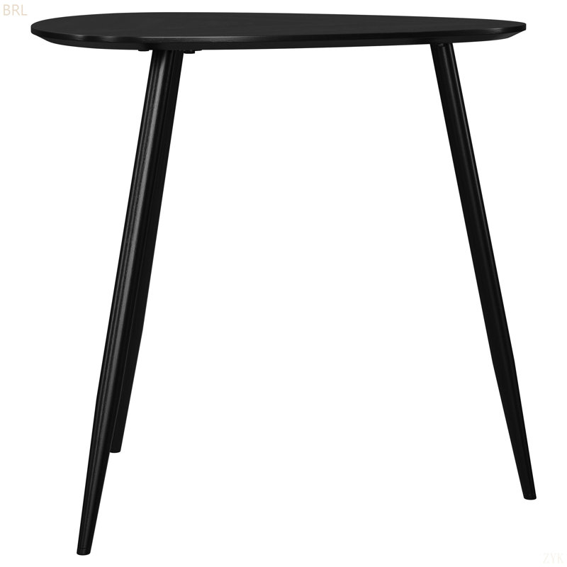 Ensemble de tables basses et de tables de bout noires 2 pièces