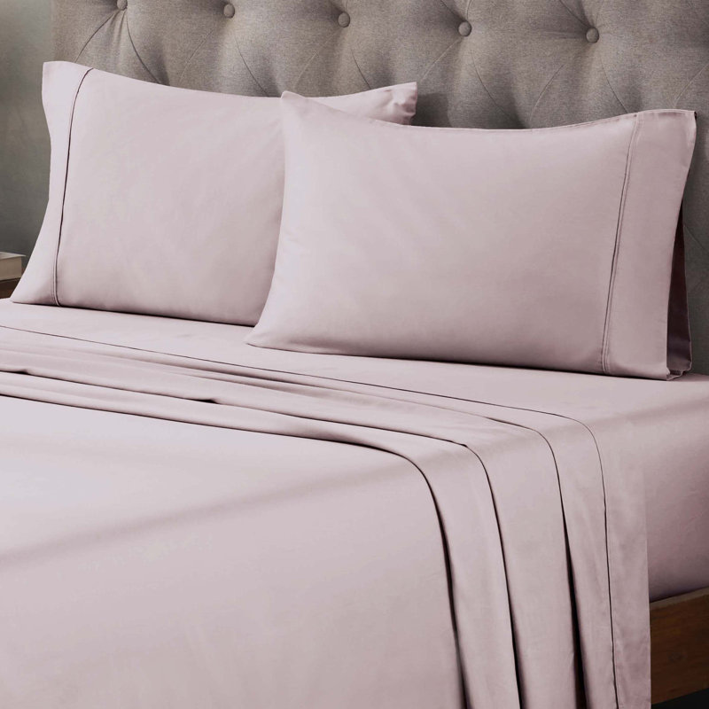 Lilac Egyptian Cotton California King Deep Pocket Sheet Set