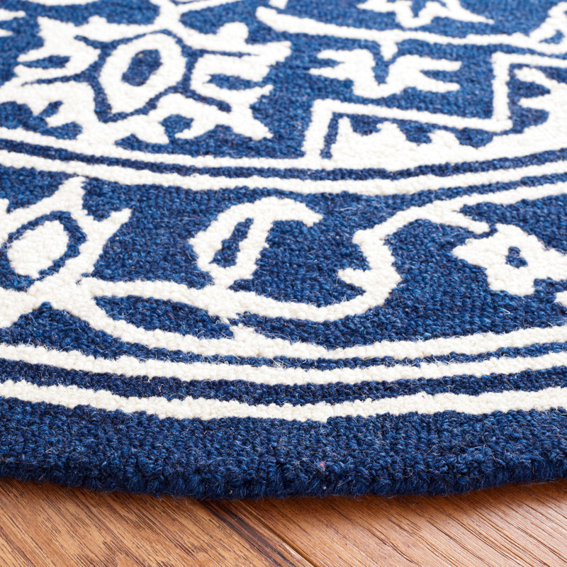 Micro-Loop Hand Tufted Wool And Cotton With Latex Oriental Rug, Rectangle 4' x 6'
