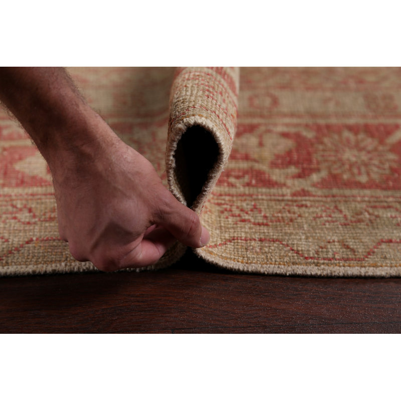 Tapis de zone en laine 10 pi 10 po x 14 pi 6 po one-of-kind à la main noué la oushak Annalyah