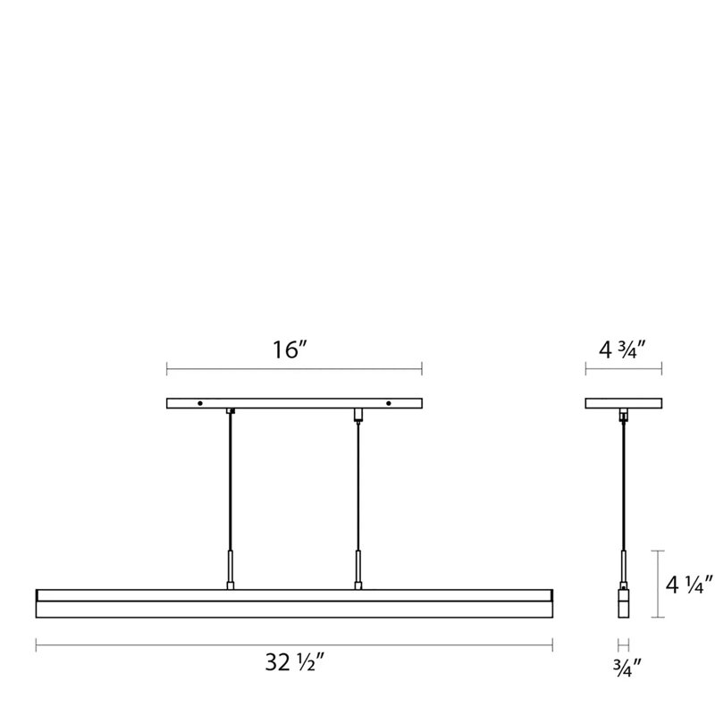 Stiletto 1 - Light LED Pendant, Satin White