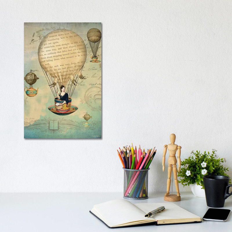 «The Poet» par Catrin Welz-Stein - impression d'art graphique, H 12 po x l 8 po x P 0,75 po, Toile tendue, Pas de tapis