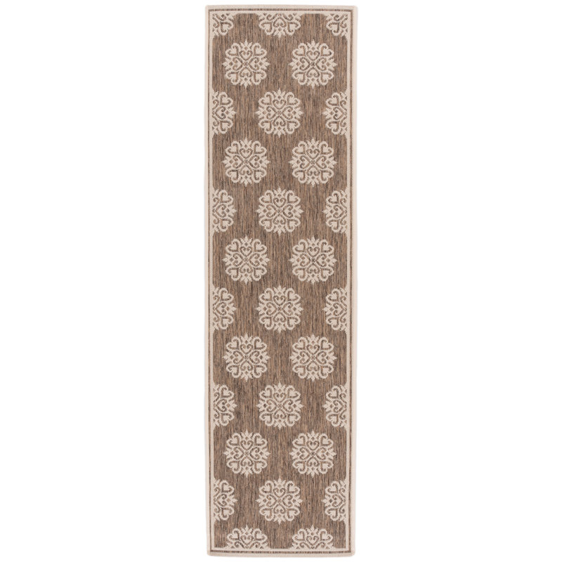 Tapis intérieur / extérieur Burnell Performance Ikat, Tapis de couloir 2 pi 2 po x 8 pi