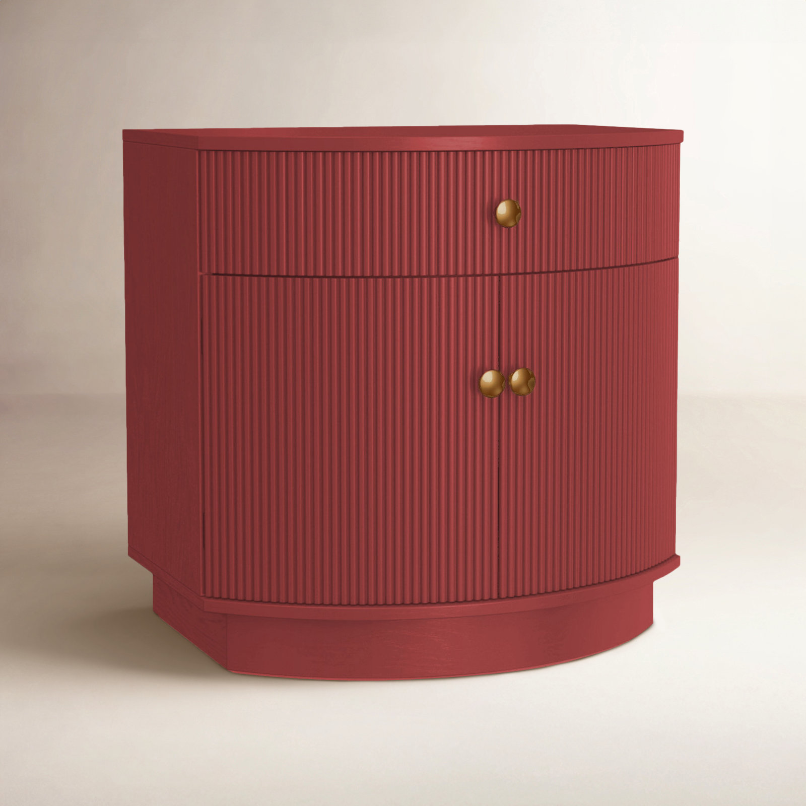 Erinn 1 - Drawer Nightstand, Red