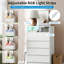 4 Drawer Dresser with Power Outlet White