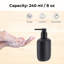Distributeur de savon ovale noir-121430778