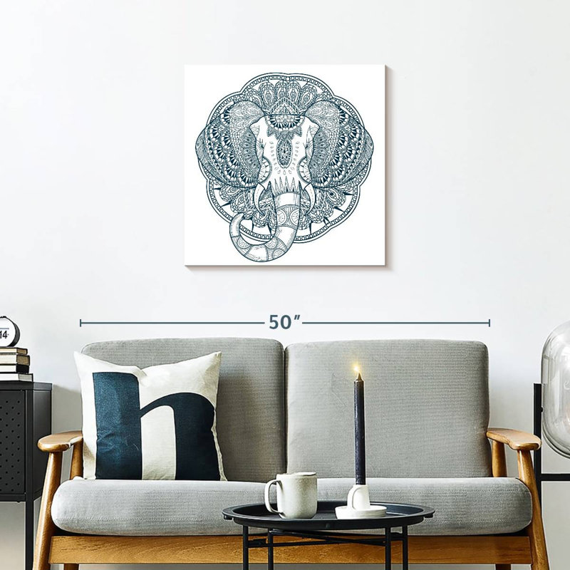 Brampt Graceful Elephant, 24" H x 24" W