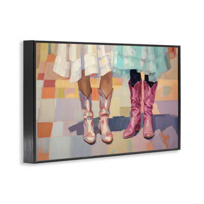 Girls in Cowboy Boots Giclee Art by Sisi and Seb