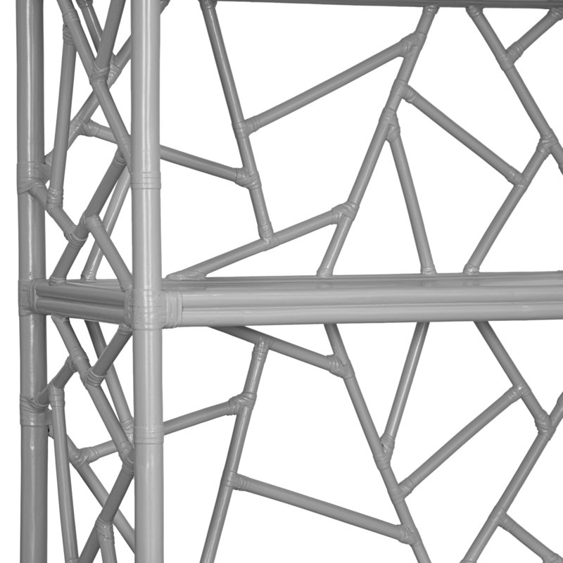 Étagère à livres H 72 "x l 36" Tiffany, Gris clair