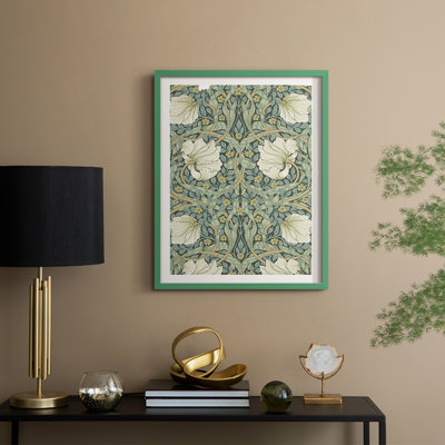 Vintage Abstract Print XXVIII Framed Print - Solid Wood