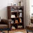 Maroon Solid Wood Display Cases