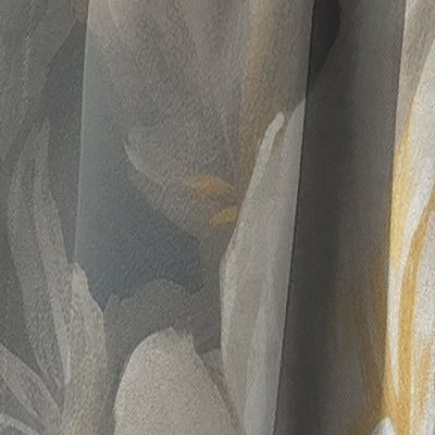 Emotion Of White Gold Peony Flower III - Rideau occultant floral pivoines - 1 panneau