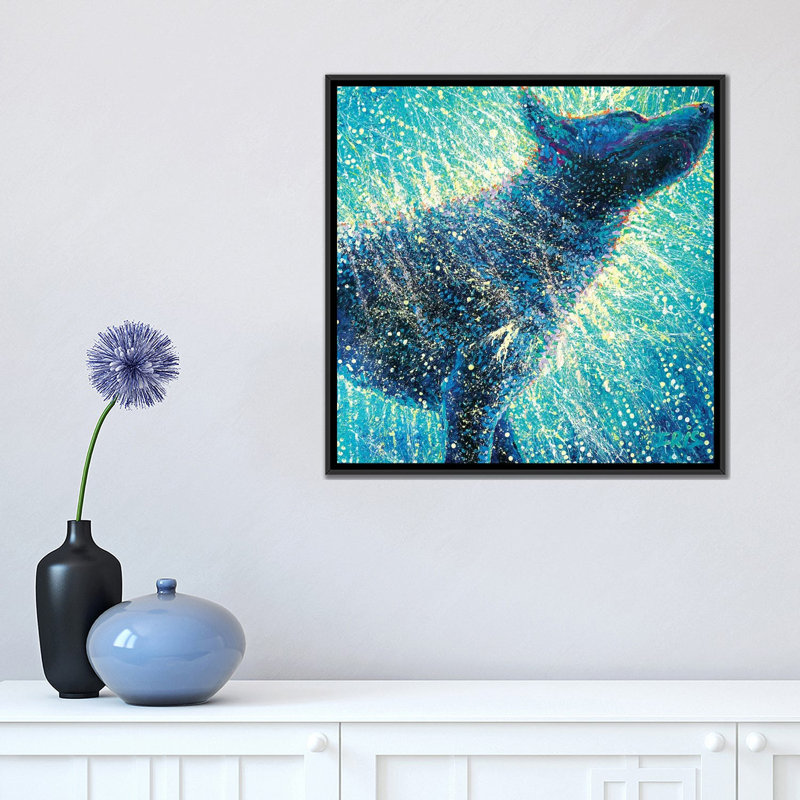 Not Not The Blues par Iris Scott - Estampe numérique sur toile tendue avec châssis, H 18 po x l 18 po x P 1,5 po