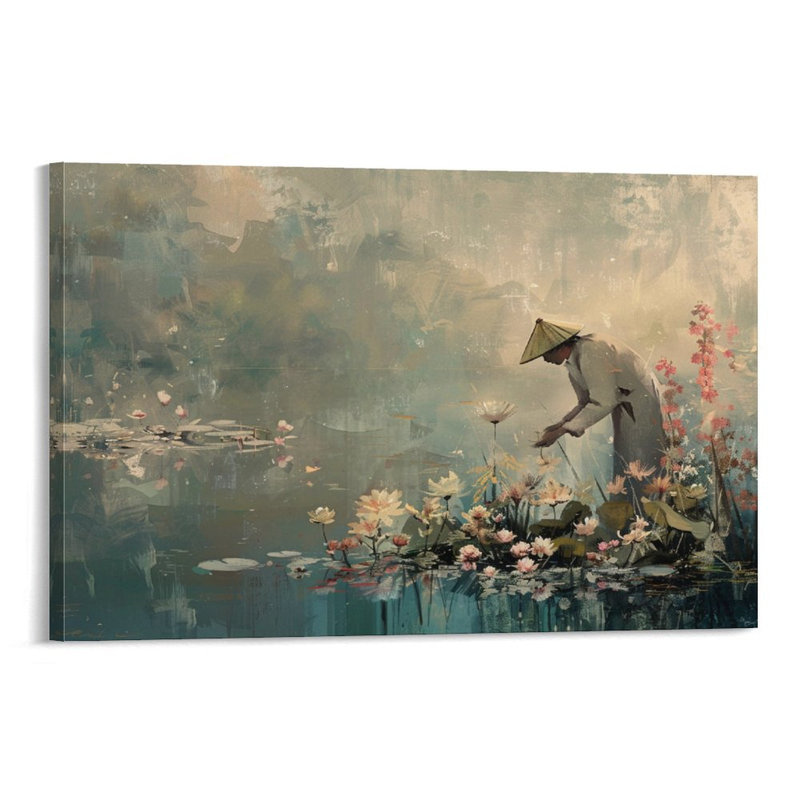 Art mural encadré 16 "x 24" avec cadre en bois, prêt à être accroché, 16 po x 24 po