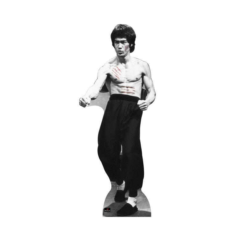 Bruce Lee Life-Size Black and White Cardboard Standup