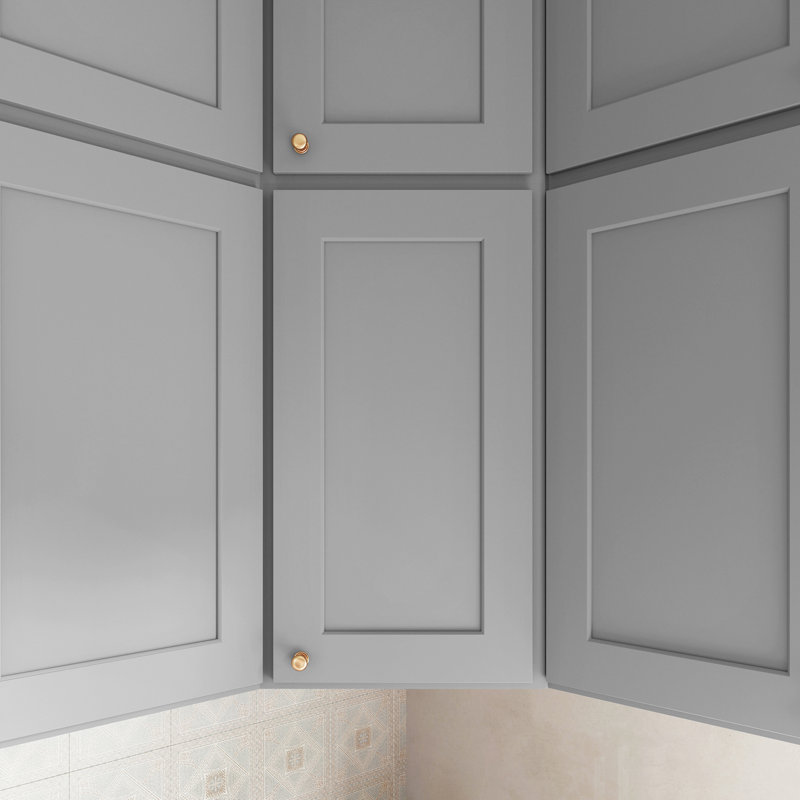 Wall Diagonal Cabinet, Gray, 30"