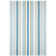 Daphne Striped Cotton Area Rug in Beige/Blue/Moss