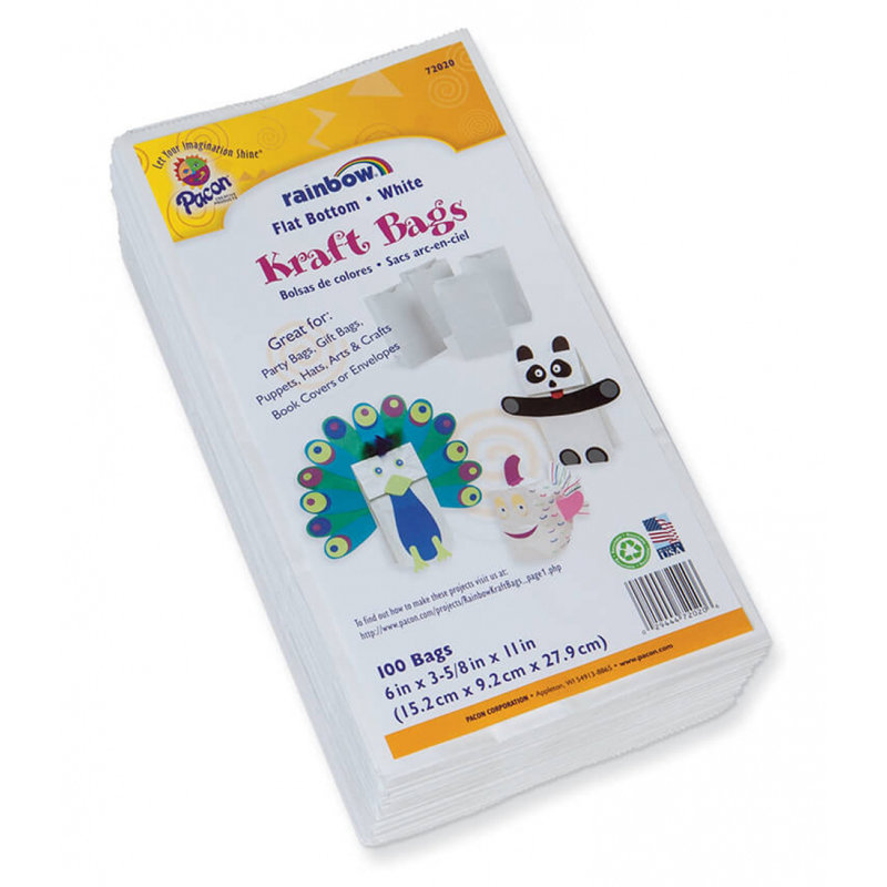 Sac kraft arc-en-ciel