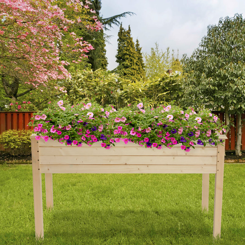 Temmy Wood Elevated Planter