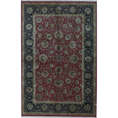 Dharma Oriental Area Rug in Red/Black
