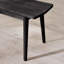 Bhawari Large Black Wooden Dining Table & 2 Benches