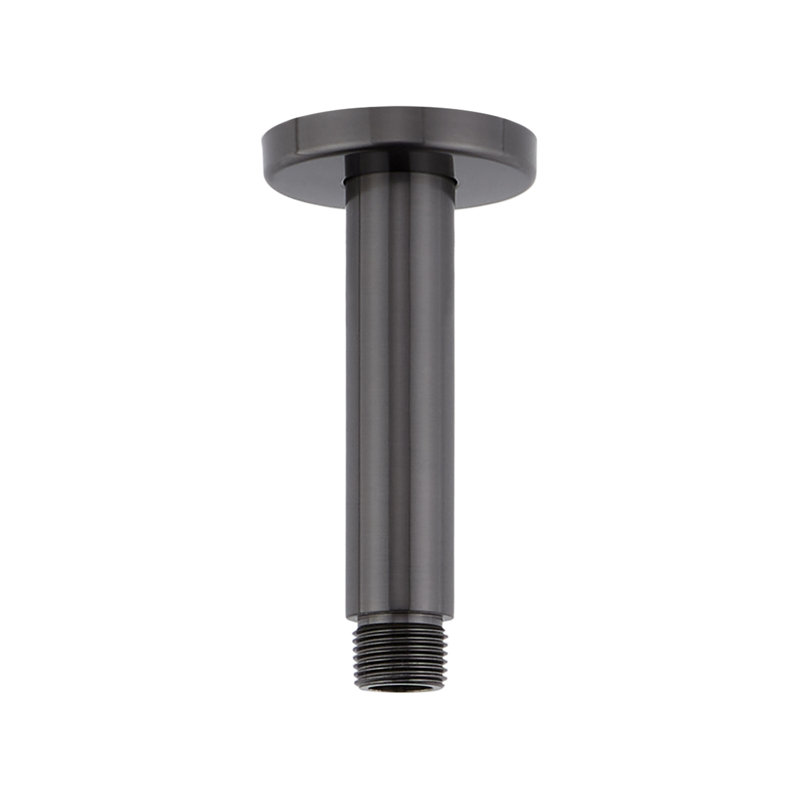 FundamentALL 4" Ceiling-Mount Shower Arm and Flange, Gunmetal