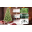 Arbre de Noël pré-éclairé avec lumières blanc chaud ultralumineuses - arbre vert classique avec extrémités en PE + PVC, branches articulées pour une installation facile, support en métal robuste, look réaliste-833639609