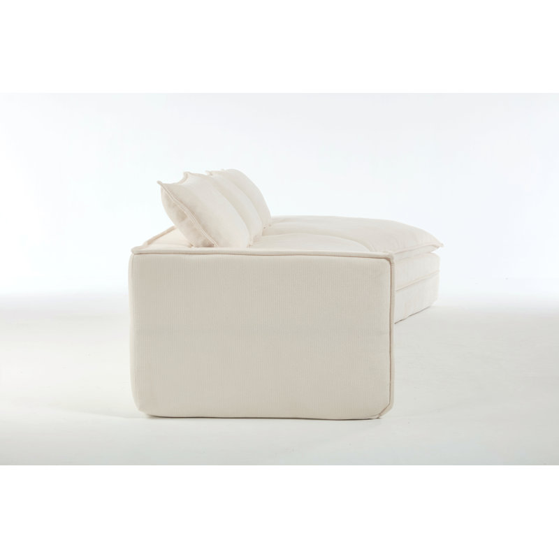 Canapé modulaire Modern, Tissu blanc