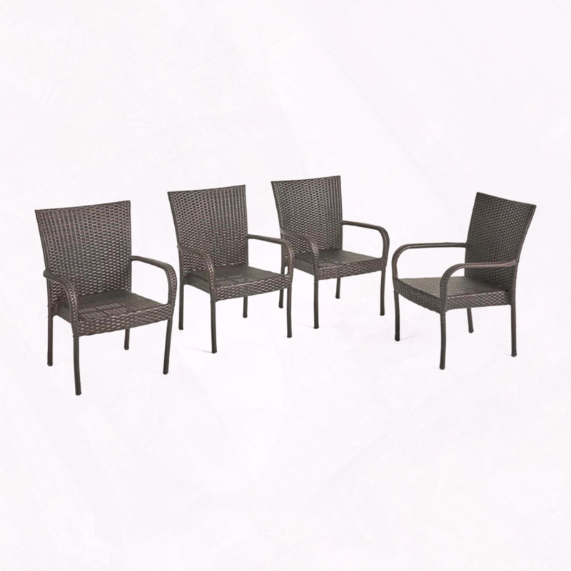 Chaise empilable en osier PE