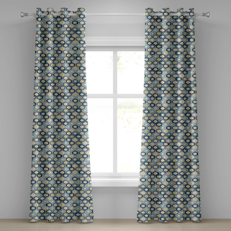 Semi Sheer Curtains / Drapes Pair, 50" W x 120" L