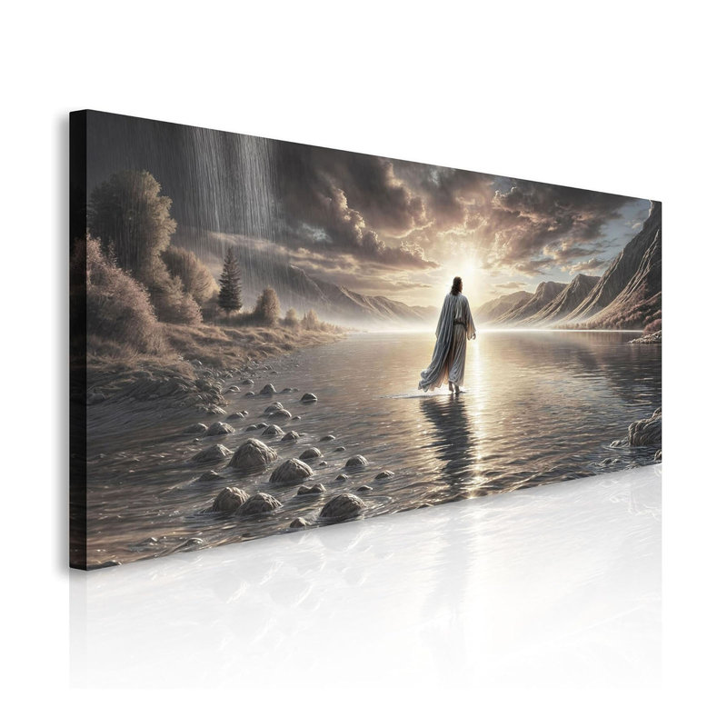 Art mural Jésus, marchant sur l'eau