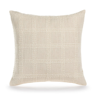 Natural Check Pillow 18"