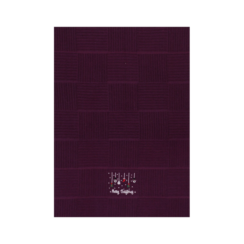 Lynox Cotton Jacquard Tea Towel Kitchen Towel, Purple