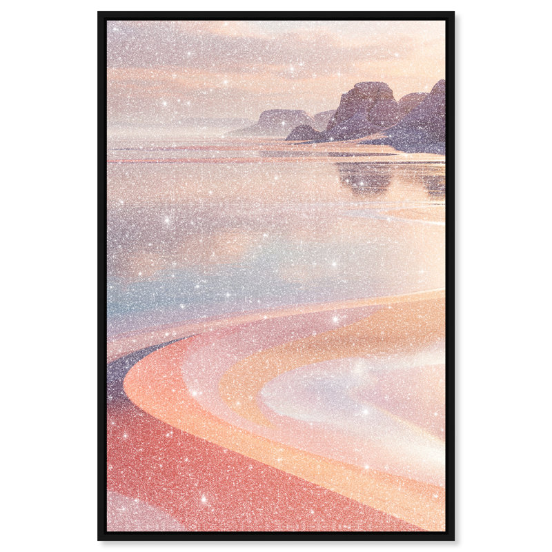Coastal Dream Abstract Canvas Print by Oliver Gal, Black Frame, 10 x 15, 21"H x 31"W, Black Floater Frame