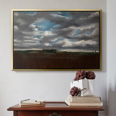 Extensive Landscape with Grey Clouds, c. 1821-1822-John Constable-Framed Gallery Wrapped Canvas
