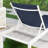76.8" Long Aluminum Reclining Chaise Lounge Set-1430075270