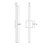 Stix 0.75" 3000K Dimmable Integrated LED Vanity Light-27093435
