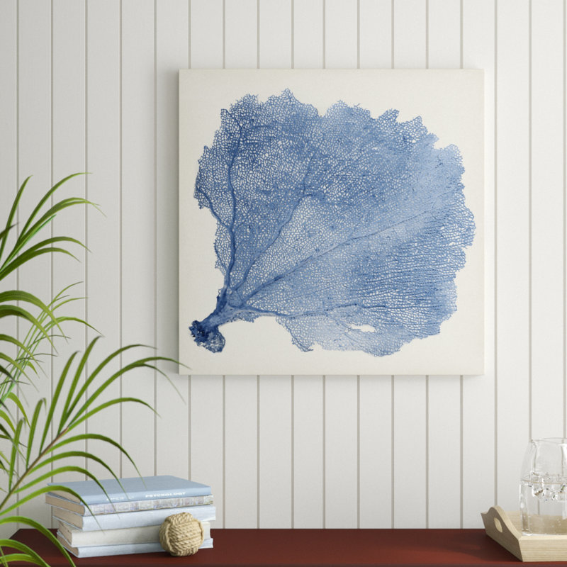 «Sea Fan V», peinture sur toile, H 30 po x l 30 po