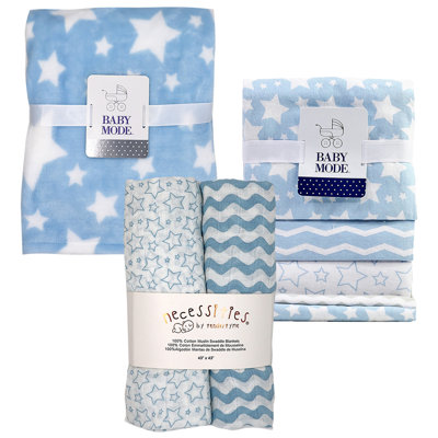 7 Piece Stars Nursery Blanket Collection