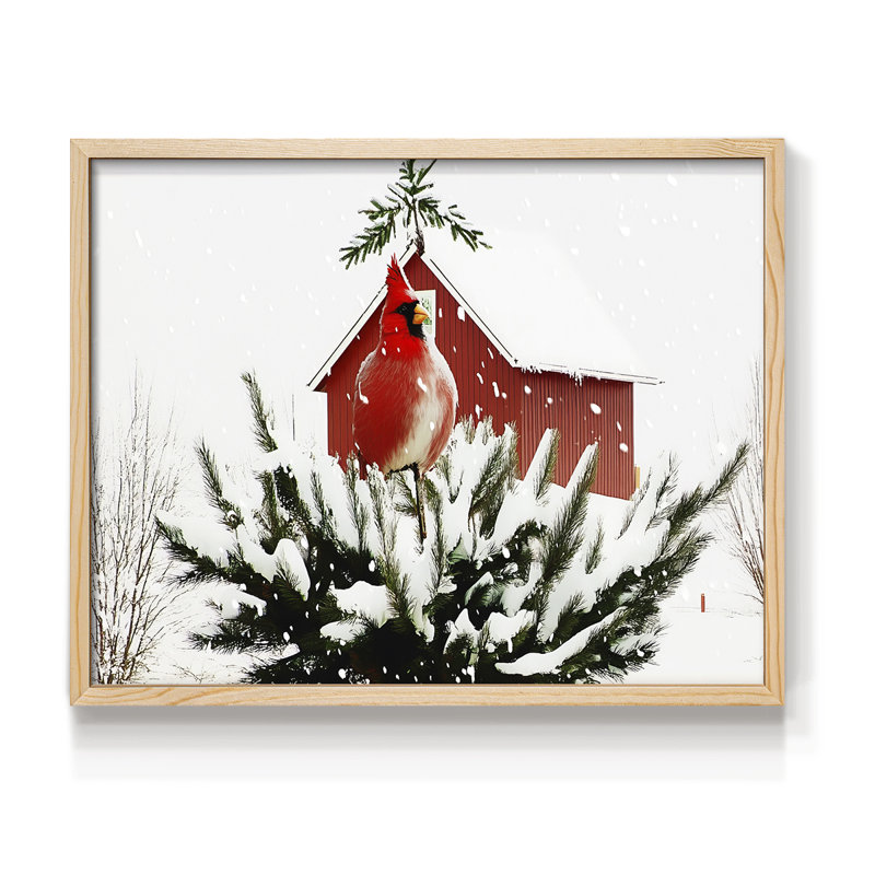 Chirstmas Art-DCI - Reproduction encadrée - Restickable, H 8 po x l 10 po, Naturel