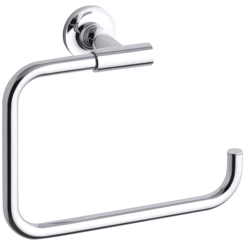 Purist® Wall Mounted Towel Ring for Bathroom, Metal Bathroom Hand Towel Ring, Polished Chrome