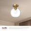Plafonnier encastré 1 lumière 7,875 po Castilla-66310650-66310648