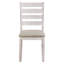Chaise de salle à manger 2 pièces blanc grisâtre gris