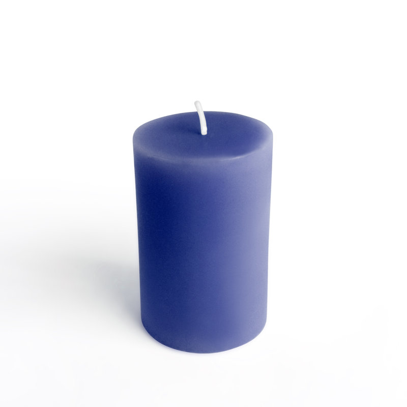 Bougie flottante non parfumée, Bleu, 24, 2 po x 3 po