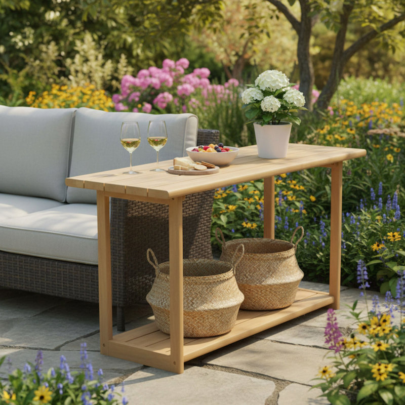 Buffet rectangulaire d'extérieur et console