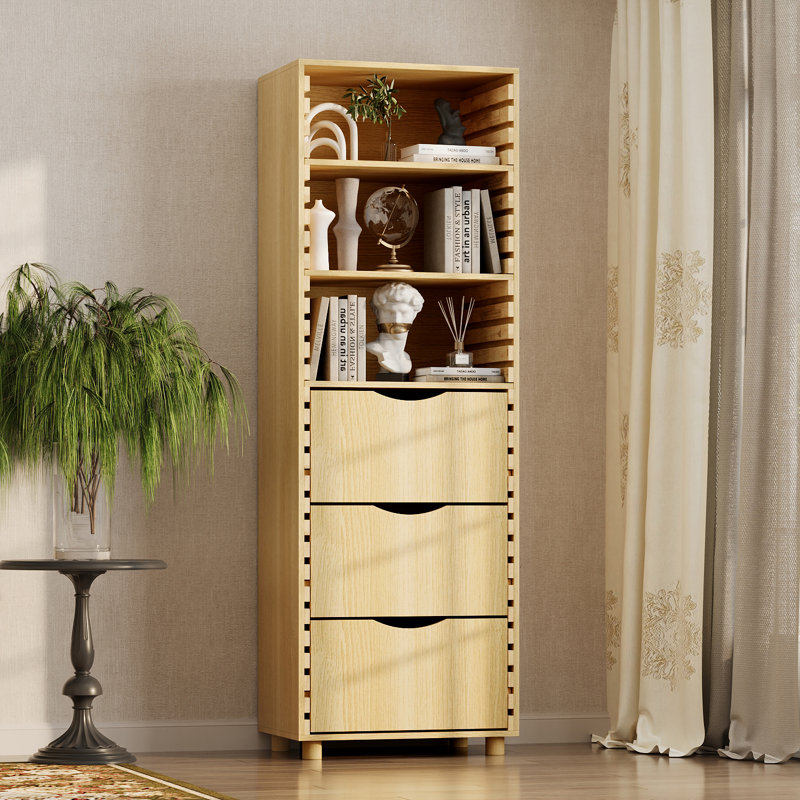 Armoire de rangement avec tiroirs et tablettes réglables