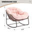 Fauteuil Papasan berçant surdimensionné pour patio-1856238043