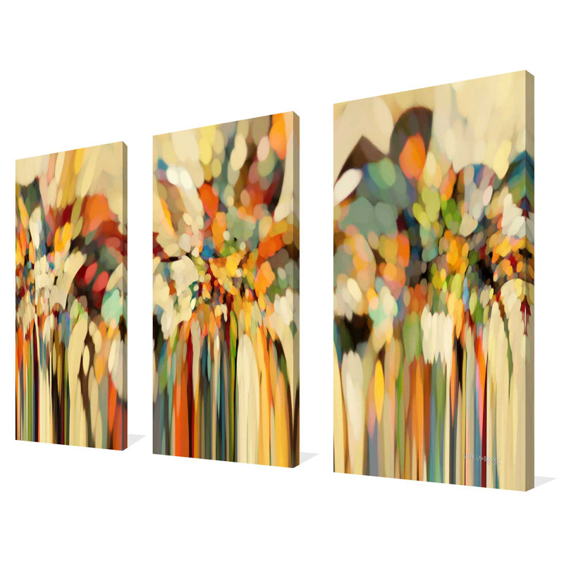 Angels Guider Lot. «Genesis 19:15» par Mark Lawrence, ensemble de 3 reproductions d'art graphique sur toile tendue