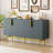 Modern Elegant 4-Door Sideboard Gold Metal Handle Buffet Cabinet For Dining Room, Living Room, Bedroom, Hallway-399360684