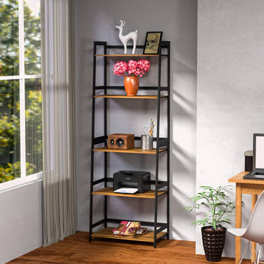 Samuels Rubberwood Accent Shelf with Hooks